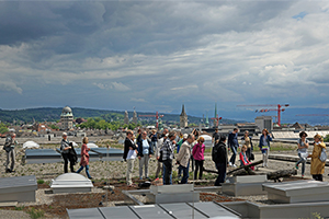 Bild: Dach von PHZH, Europaallee, September 2017